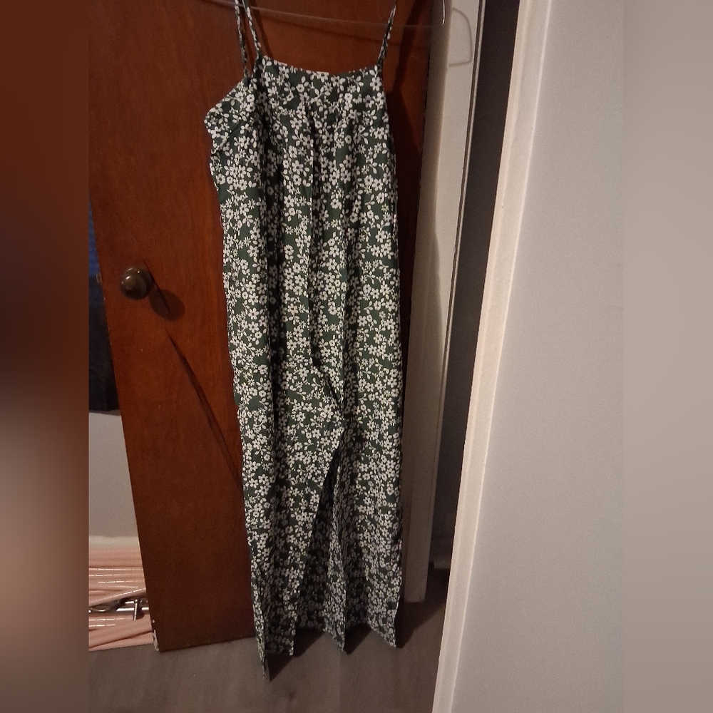 Floral Green Jumpsuit
